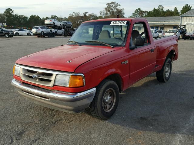 1FTCR10A2VPB14761 - 1997 FORD RANGER RED photo 2