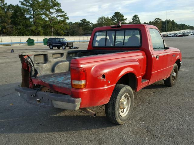 1FTCR10A2VPB14761 - 1997 FORD RANGER RED photo 4