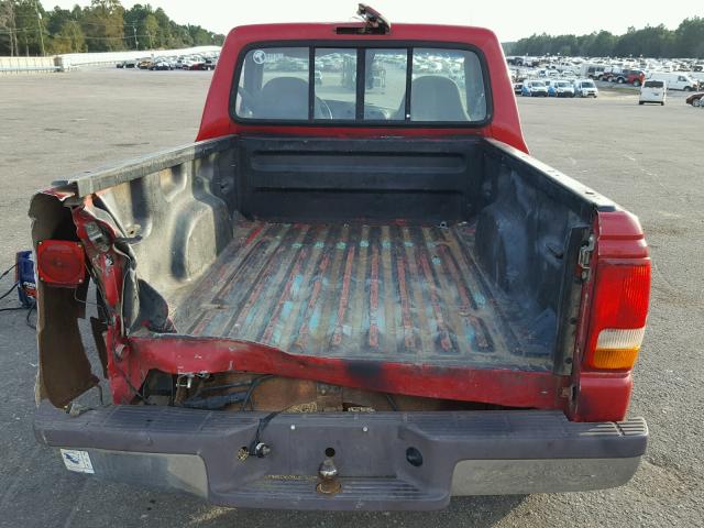 1FTCR10A2VPB14761 - 1997 FORD RANGER RED photo 6