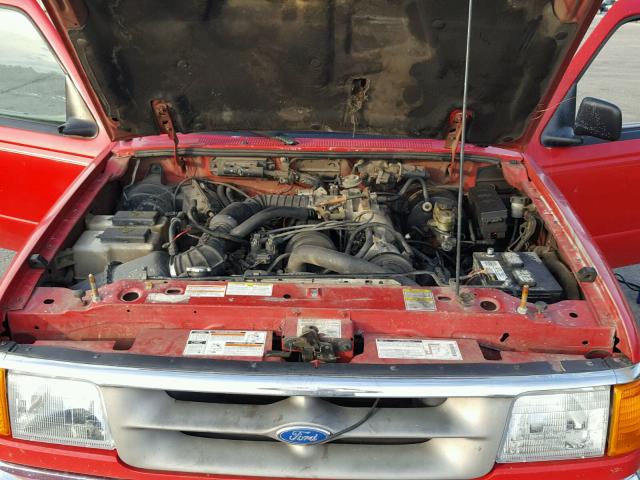 1FTCR10A2VPB14761 - 1997 FORD RANGER RED photo 7