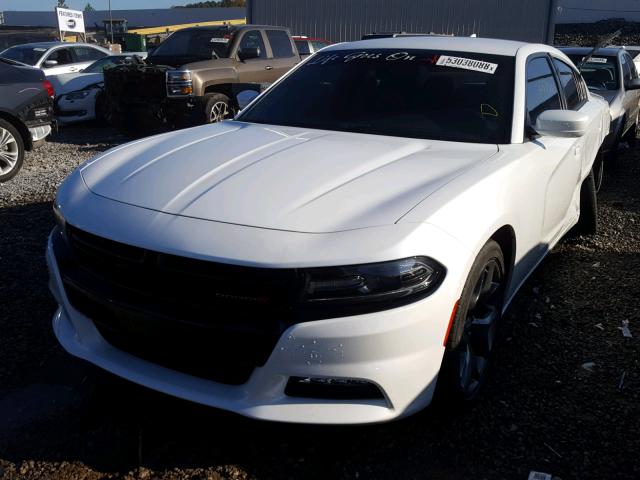 2C3CDXHG4GH155365 - 2016 DODGE CHARGER SX WHITE photo 2