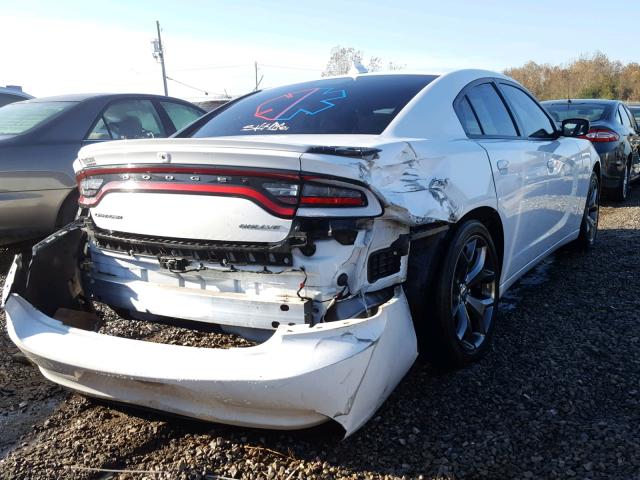 2C3CDXHG4GH155365 - 2016 DODGE CHARGER SX WHITE photo 4