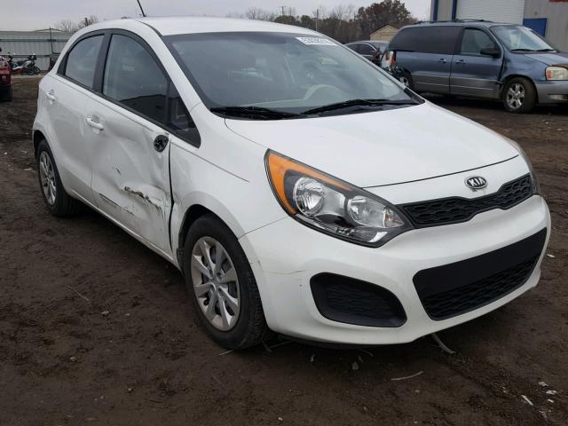 KNADM5A37C6080990 - 2012 KIA RIO LX WHITE photo 1