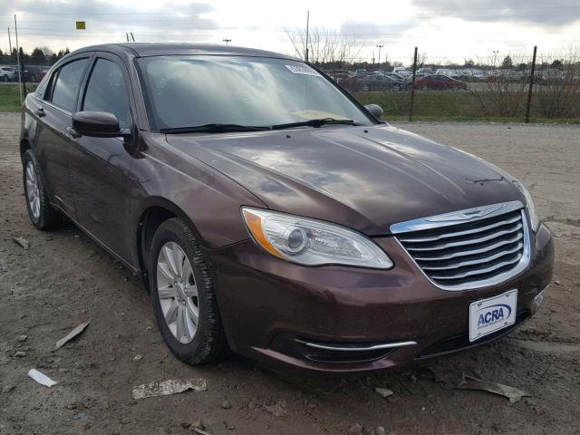 1C3CCBBB3CN302263 - 2012 CHRYSLER 200 TOURIN BURGUNDY photo 1