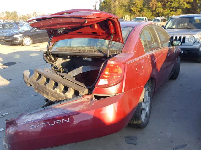 1G8AL55B06Z139630 - 2006 SATURN ION LEVEL BURGUNDY photo 4