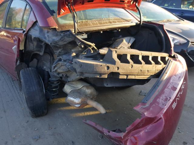 1G8AL55B06Z139630 - 2006 SATURN ION LEVEL BURGUNDY photo 9