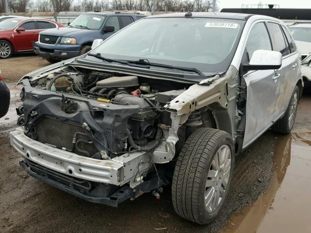 2FMDK3KC9ABB62645 - 2010 FORD EDGE LIMIT SILVER photo 2