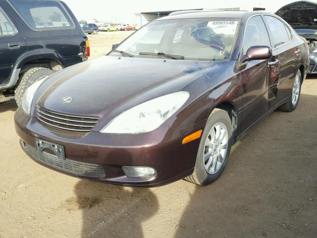 JTHBF30G530104346 - 2003 LEXUS ES 300 MAROON photo 2