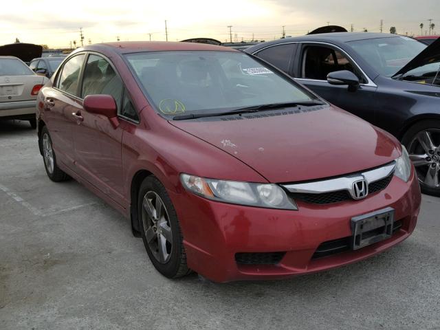 19XFA1F61AE006620 - 2010 HONDA CIVIC MAROON photo 1