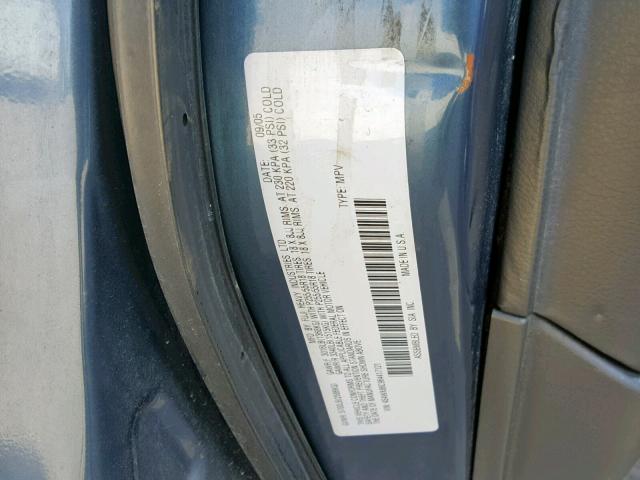 4S4WX86C964417121 - 2006 SUBARU B9 TRIBECA BLUE photo 10