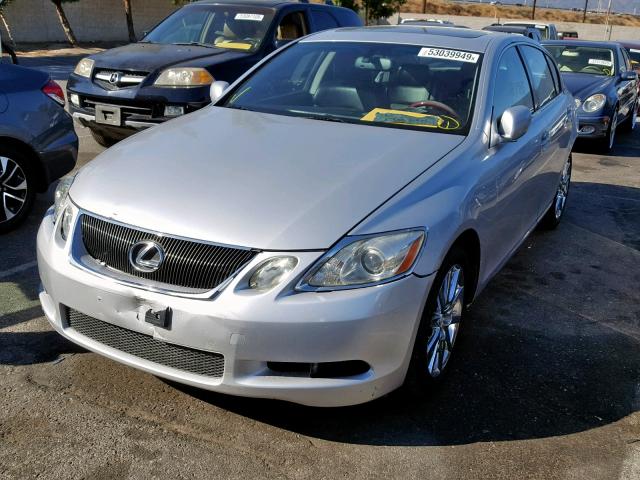 JTHBH96S165014885 - 2006 LEXUS GS 300 SILVER photo 2