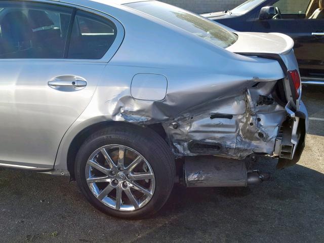 JTHBH96S165014885 - 2006 LEXUS GS 300 SILVER photo 9