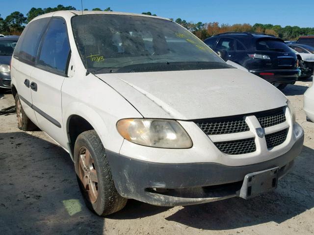 1D4GP25B33B112612 - 2003 DODGE CARAVAN SE WHITE photo 1