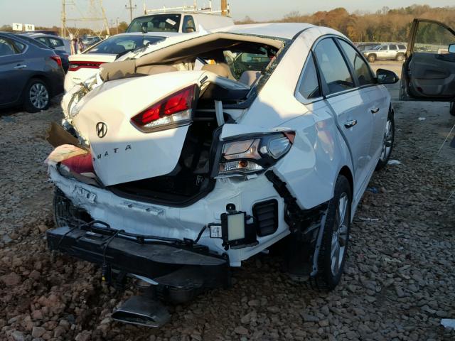 5NPE34AF2JH630257 - 2018 HYUNDAI SONATA SPO WHITE photo 4