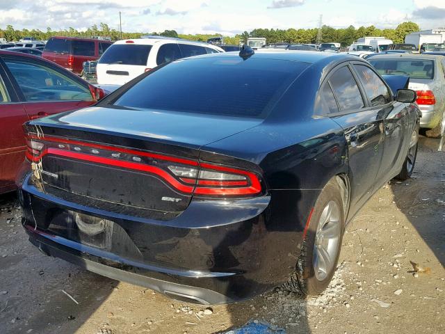 2C3CDXHGXGH114724 - 2016 DODGE CHARGER SX BLACK photo 4