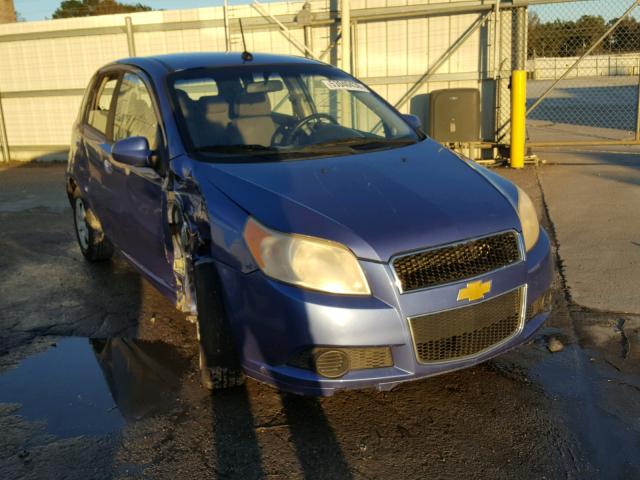 KL1TD66E79B380020 - 2009 CHEVROLET AVEO LS BLUE photo 1
