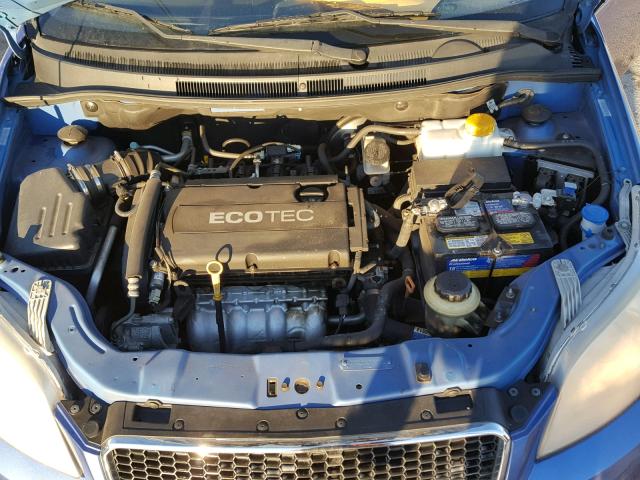KL1TD66E79B380020 - 2009 CHEVROLET AVEO LS BLUE photo 7