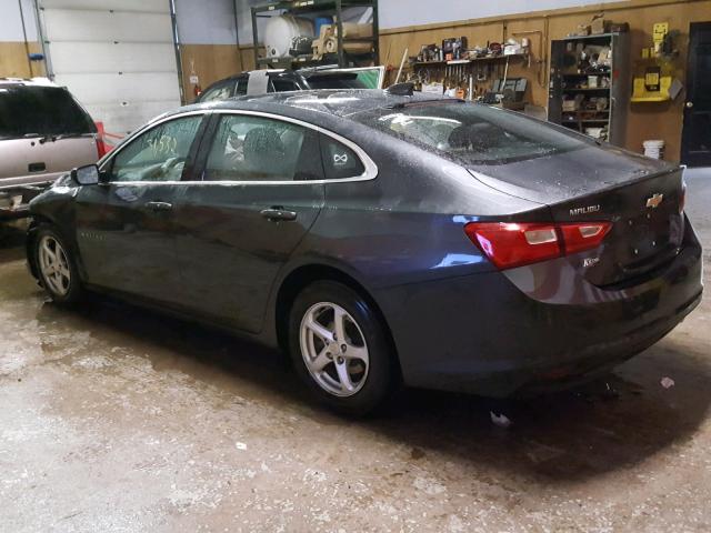 1G1ZB5STXHF276273 - 2017 CHEVROLET MALIBU LS CHARCOAL photo 3