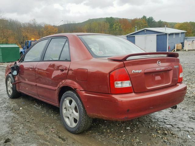 JM1BJ225620537453 - 2002 MAZDA PROTEGE DX RED photo 3