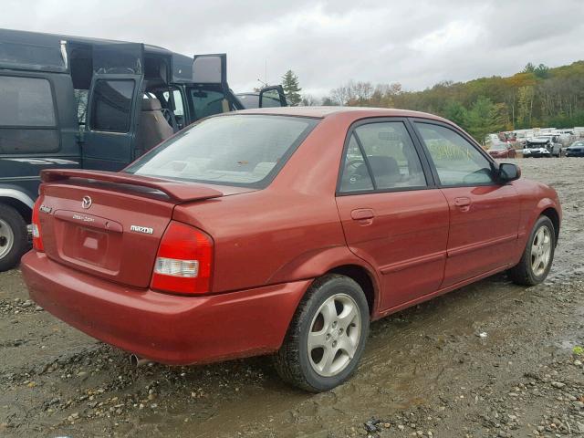 JM1BJ225620537453 - 2002 MAZDA PROTEGE DX RED photo 4