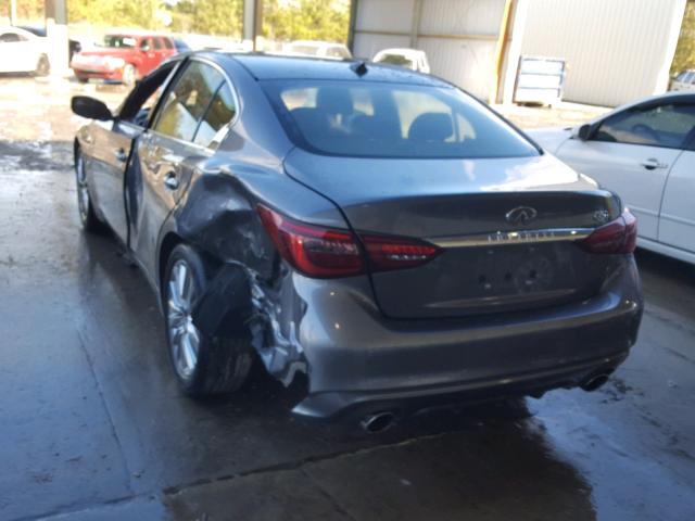 JN1EV7AP0JM364945 - 2018 INFINITI Q50 LUXE GRAY photo 3