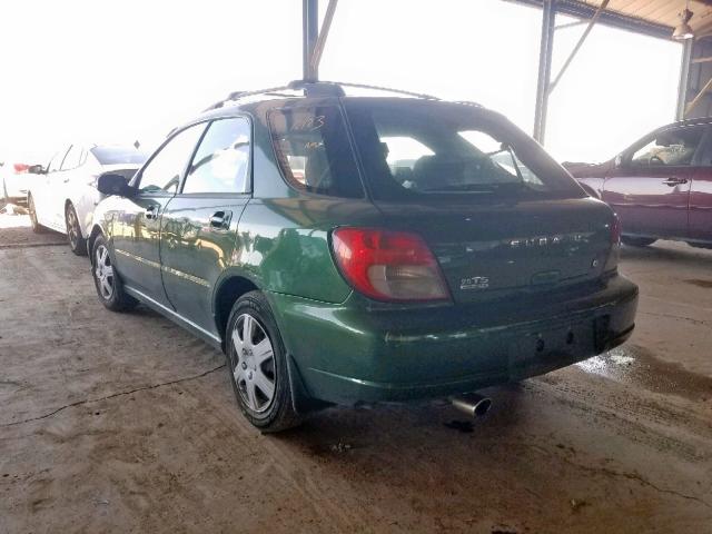 JF1GG655X3H803072 - 2003 SUBARU IMPREZA TS GREEN photo 3