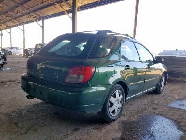 JF1GG655X3H803072 - 2003 SUBARU IMPREZA TS GREEN photo 4