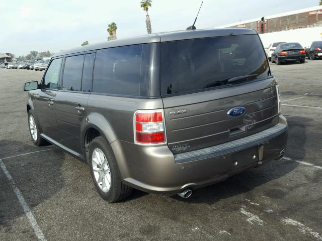 2FMGK5B8XEBD42565 - 2014 FORD FLEX SE GRAY photo 3