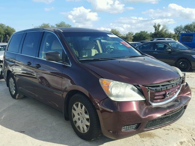 5FNRL38289B053002 - 2009 HONDA ODYSSEY LX MAROON photo 1