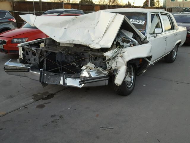 1G6DW51Y1KR739218 - 1989 CADILLAC BROUGHAM WHITE photo 2