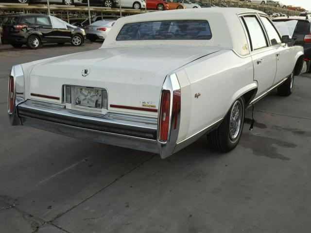 1G6DW51Y1KR739218 - 1989 CADILLAC BROUGHAM WHITE photo 4