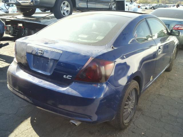 JTKDE177750007264 - 2005 TOYOTA SCION TC ლურჯი ფოტო 4