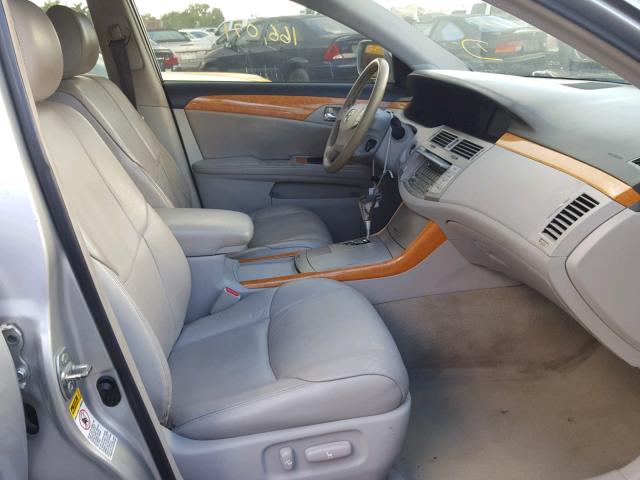 4T1BK36B05U019334 - 2005 TOYOTA AVALON XL SILVER photo 5