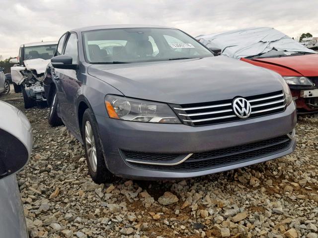 1VWAH7A31DC112838 - 2013 VOLKSWAGEN PASSAT S GRAY photo 1