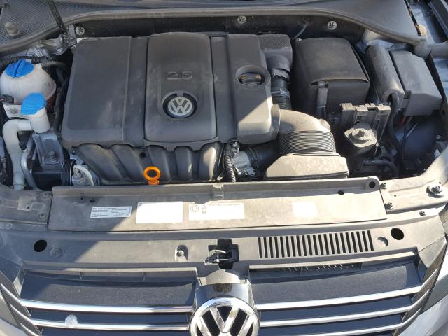 1VWAH7A31DC112838 - 2013 VOLKSWAGEN PASSAT S GRAY photo 7