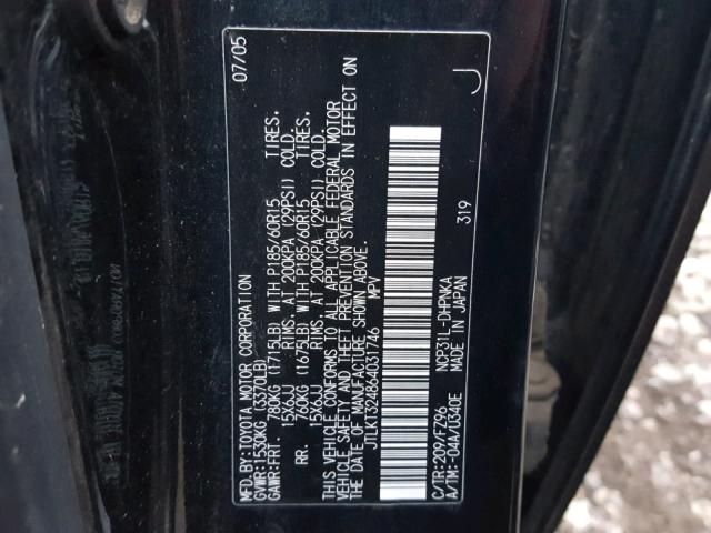 JTLKT324864031746 - 2006 TOYOTA SCION XB Qara foto 10