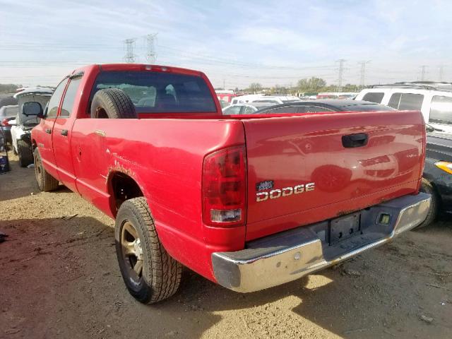 1D7HA18Z43J539833 - 2003 DODGE RAM 1500 S RED photo 3