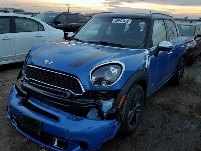 WMWZC5C5XEWP36707 - 2014 MINI COOPER S C BLUE photo 2