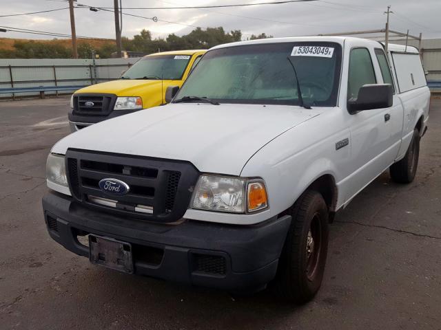 1FTYR14U17PA65257 - 2007 FORD RANGER SUP WHITE photo 2