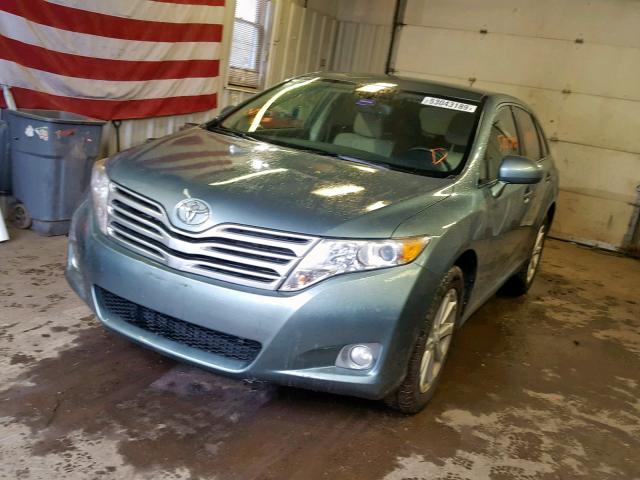 4T3BA3BB4AU010534 - 2010 TOYOTA VENZA GREEN photo 2