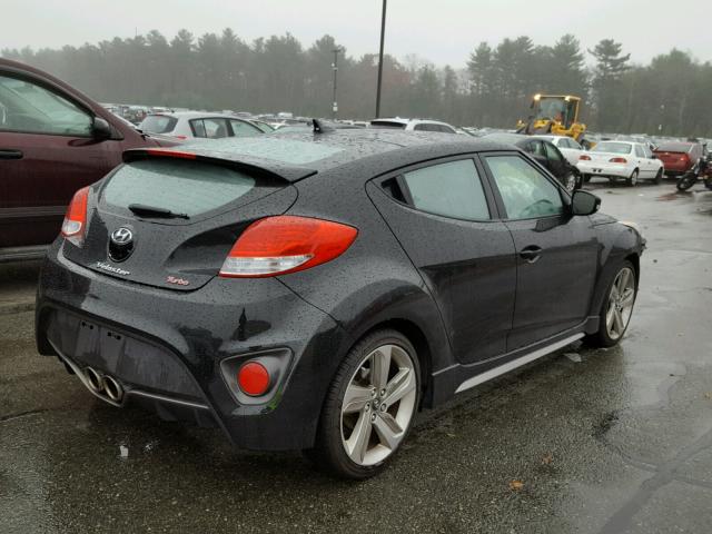 KMHTC6AE7FU229161 - 2015 HYUNDAI VELOSTER T BLACK photo 4