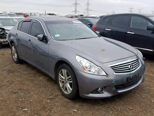 JN1CV6AR8DM765294 - 2013 INFINITI G37 GRAY photo 1