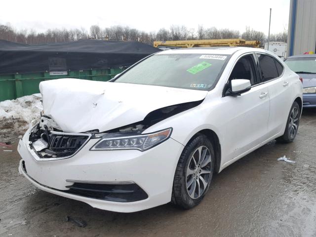 19UUB1F35FA022048 - 2015 ACURA TLX WHITE photo 2