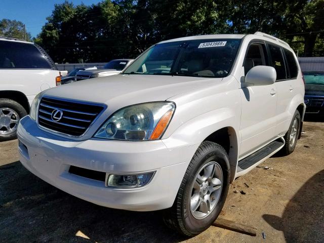 JTJBT20X340044716 - 2004 LEXUS GX 470 WHITE photo 2