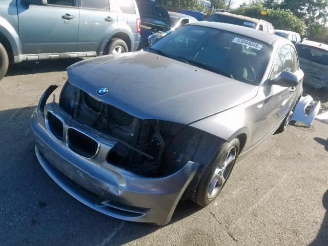 WBAUP9C58AVF49443 - 2010 BMW 128 I GRAY photo 2