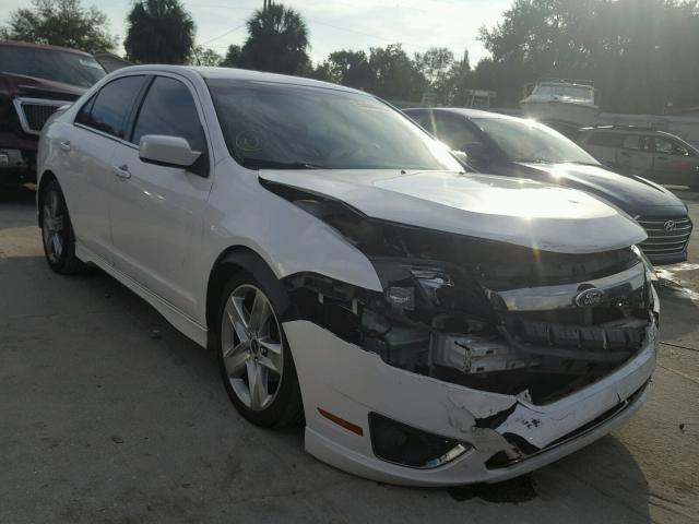 3FAHP0KC7CR346191 - 2012 FORD FUSION SPO WHITE photo 1