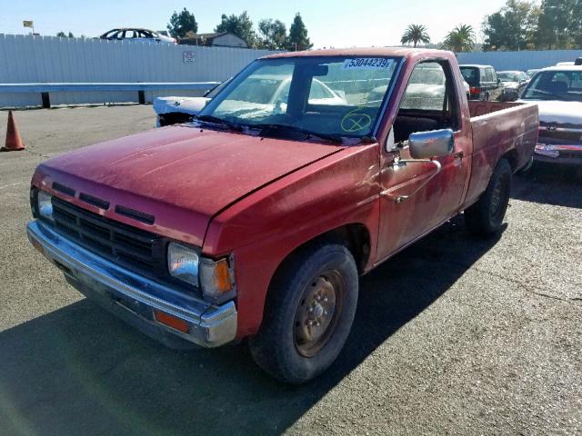 1N6SD11S1LC396104 - 1990 NISSAN D21 SHORT RED photo 2