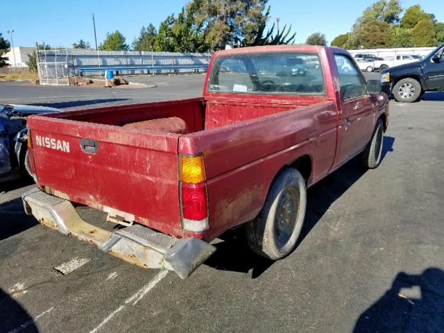 1N6SD11S1LC396104 - 1990 NISSAN D21 SHORT RED photo 4