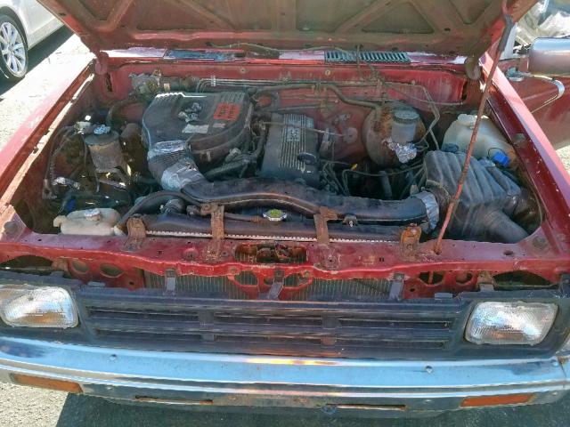 1N6SD11S1LC396104 - 1990 NISSAN D21 SHORT RED photo 7