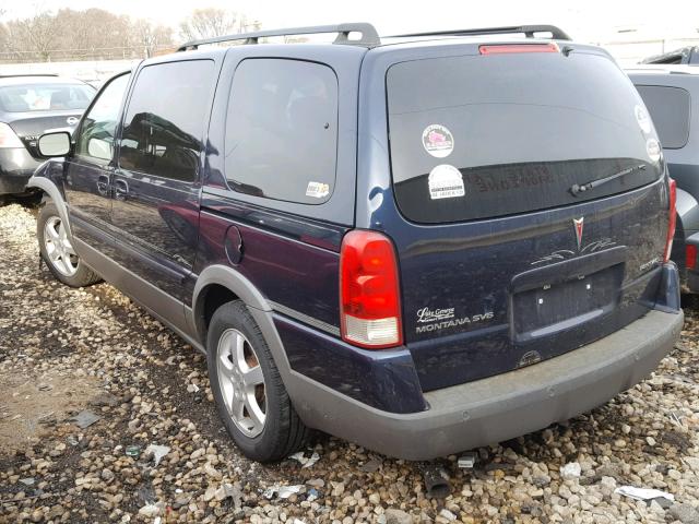 1GMDV33L45D172425 - 2005 PONTIAC MONTANA SV BLUE photo 3